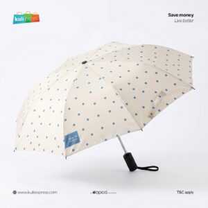 Elegant Polka Dot Korean Umbrella for Women